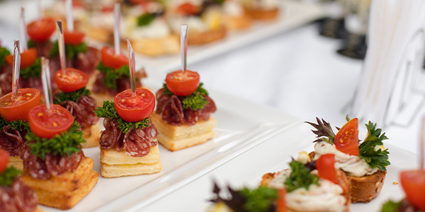 Catering appetizers platter